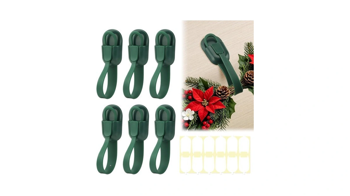 Amazyc-us 6 Pcs Christmas Garland Hangers For Mantle, Christmas Decorations