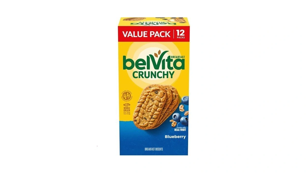 Belvita Breakfast Bars Biscuits, Blueberry, Value Pack, 12 Packs (4
