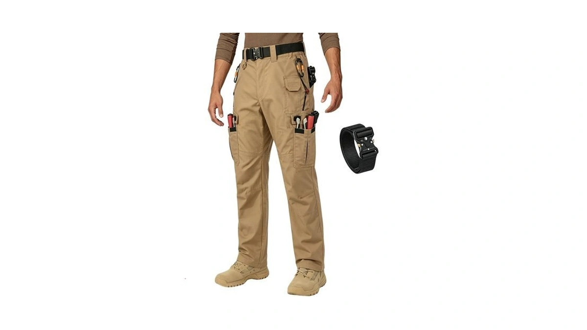 Aumentar Cargo Pants For Men, Ripstop Water Resistant Tactical Hiking