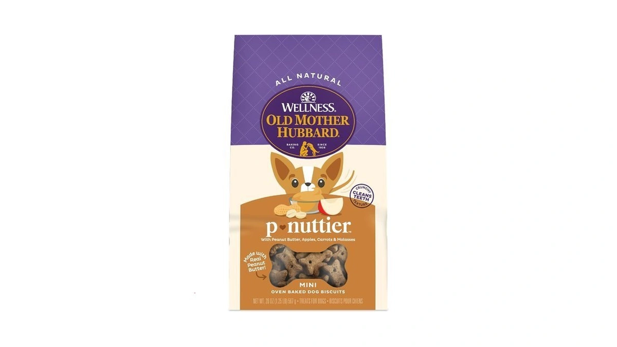 Old Mother Hubbard Wellness P-nuttier Dog Biscuits, Natural, Training Treats,
