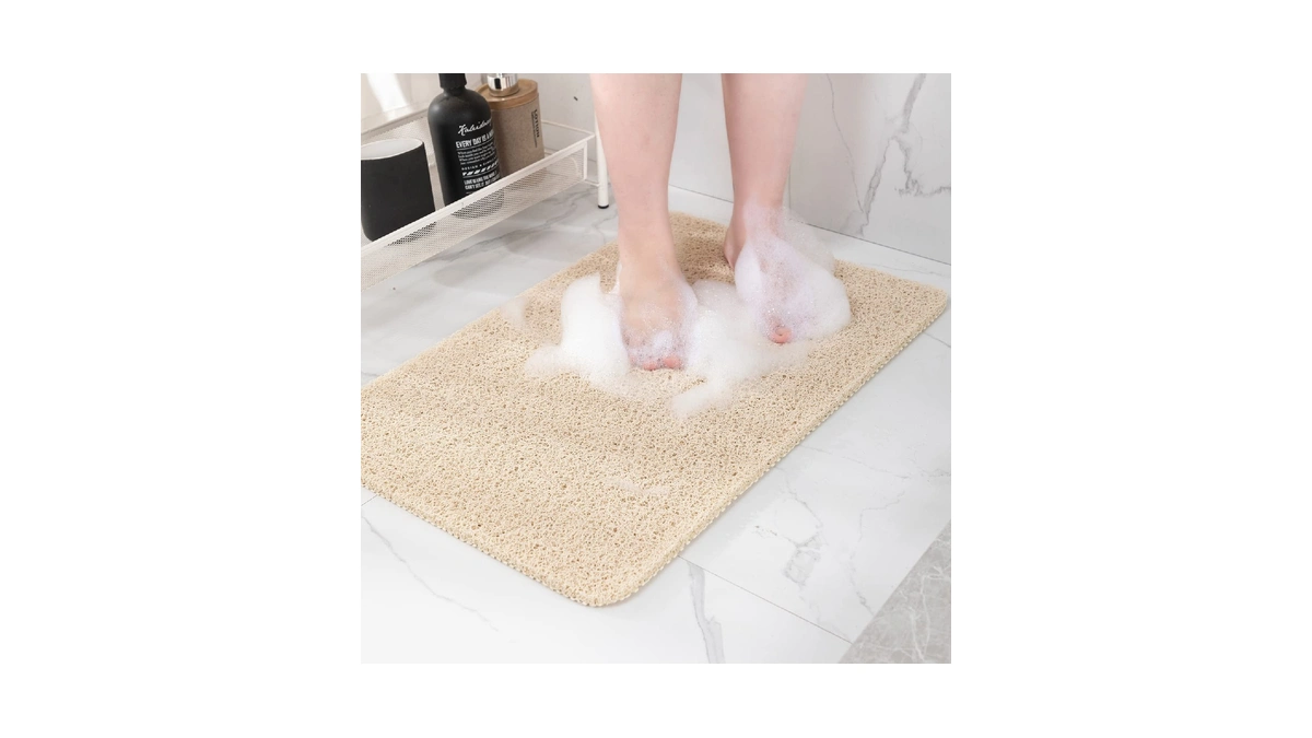 Hargiis Non Slip Bathtub Mat, Anti Slip Shower Mat, Fast
