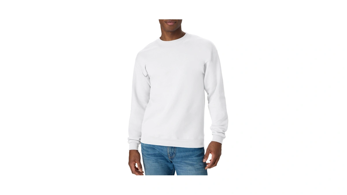 Hanes Mens Ecosmart Fleece Sweatshirt, Cotton-blend Pullover, Crewneck For Men,