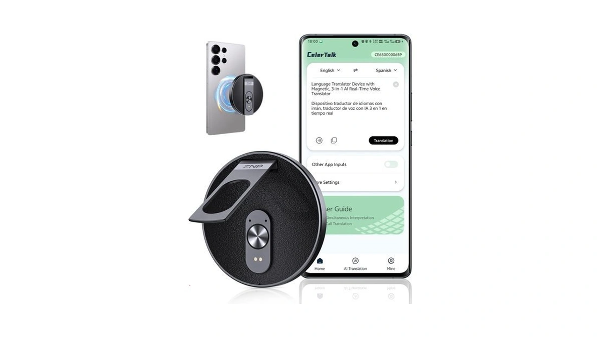 Ai Translator Device, Smart Wearable Translator For 165 Languages Real-time