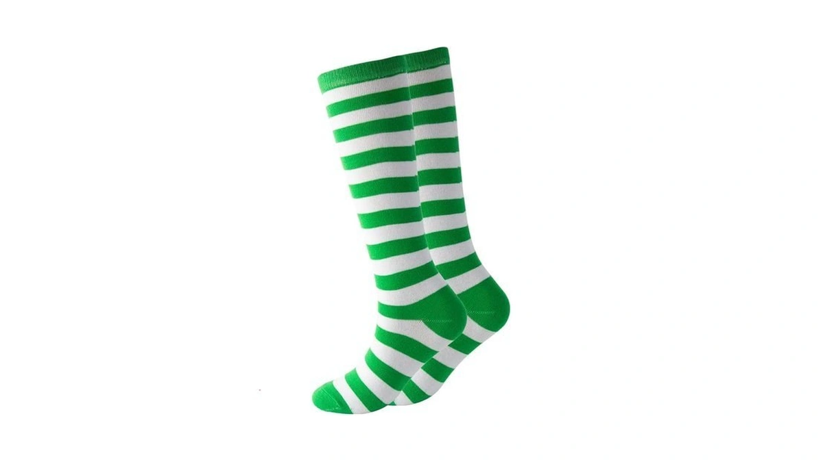 Cerebro Knee High Socks For Kids Stripes Girls Cotton Calf