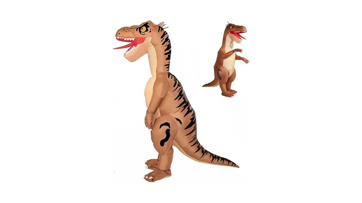Minetom Inflatable Dinosaur Costume Adult, Led T Rex Costume Halloween