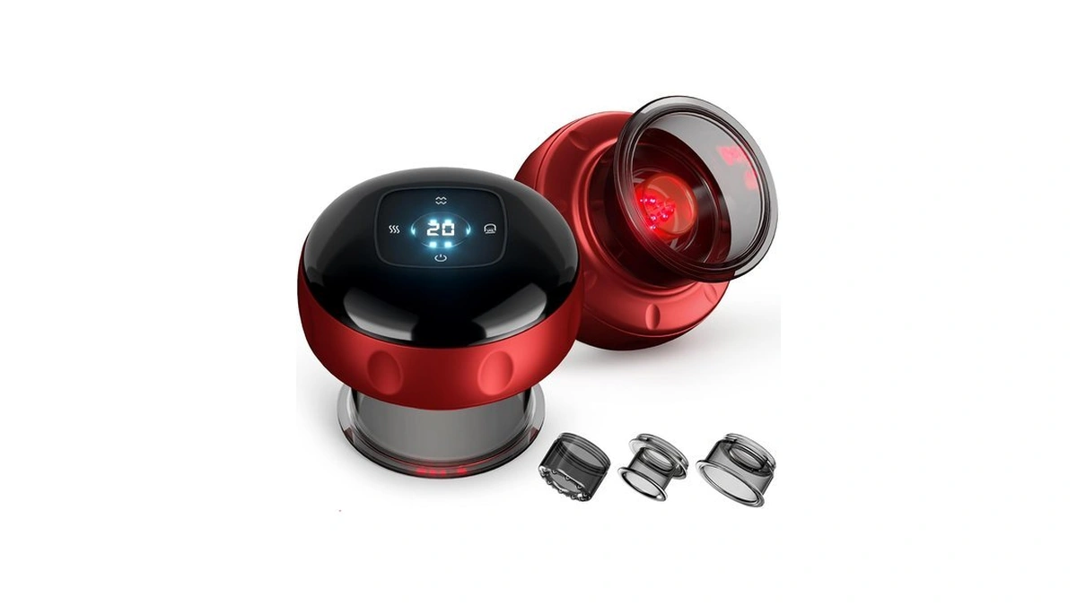 2 Pack Cupping Set, 7-in-1 Smart Cupping Therapy Massager. Red