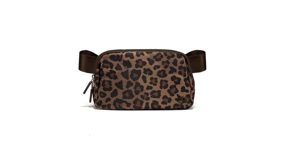 Pander 1l Printed Belt Bag For Women, Nylon Crossbody With
