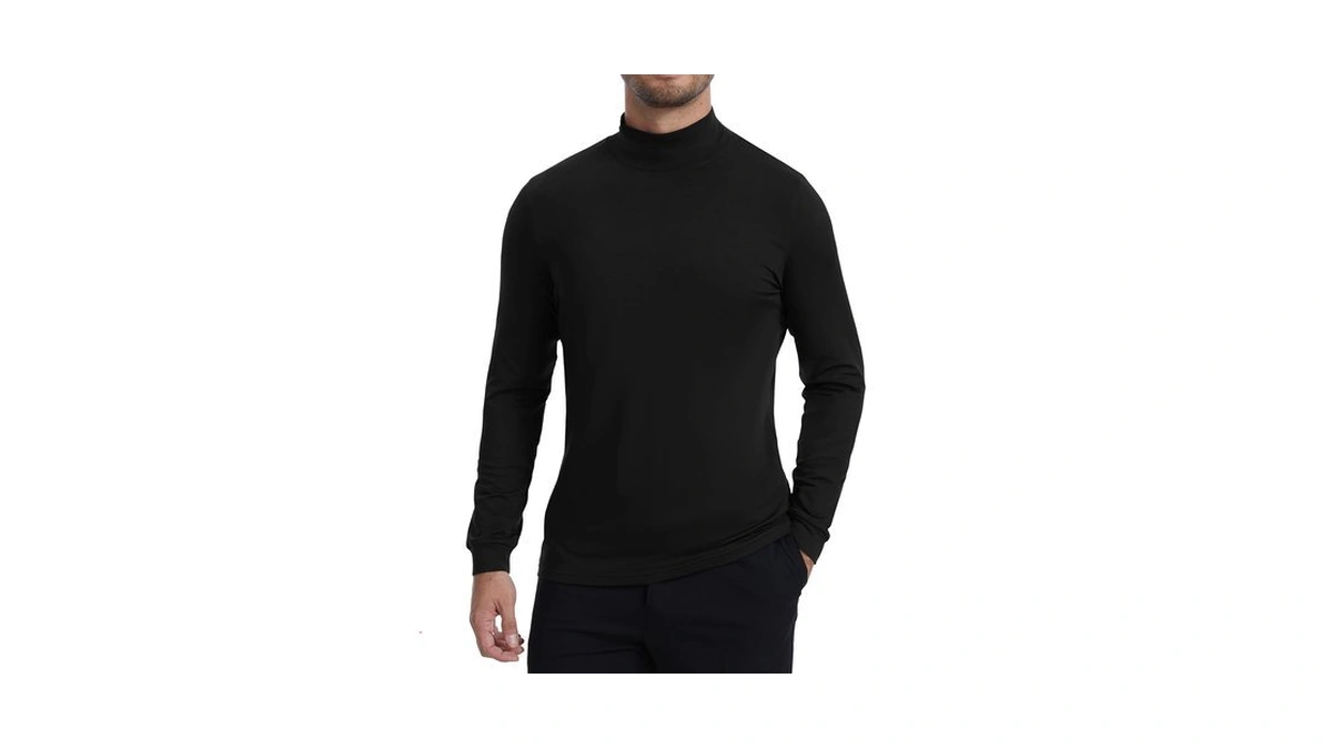 Simiya Mens Mock Turtleneck Shirts Base Layer Thermal Underwear Top