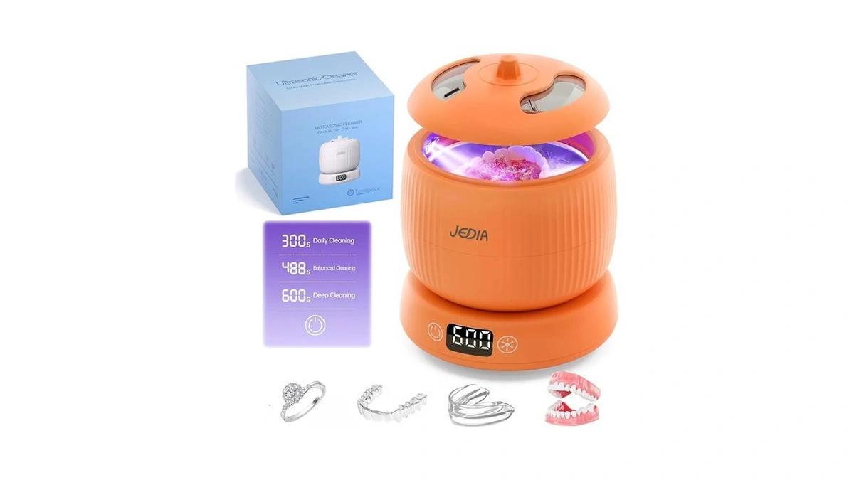 Jedia Ultrasonic Retainer Cleaner Machine With 4 Modes 45khz 180ml