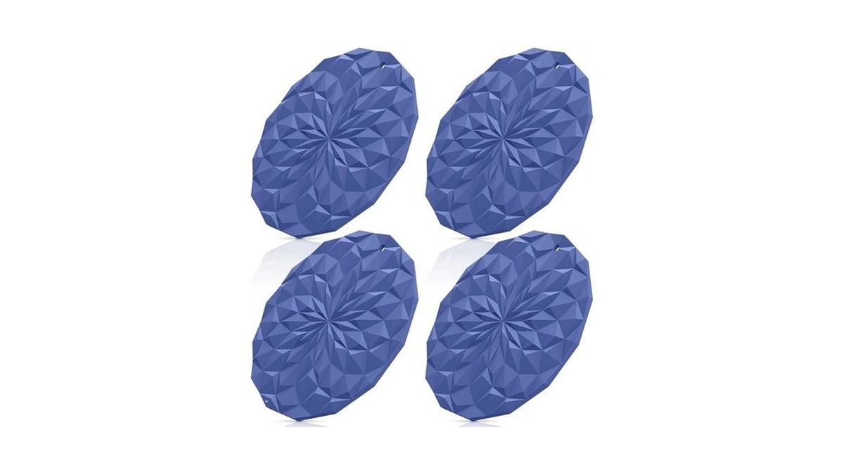 Me.fan Silicone Trivet Mats - 4 Pack Pot Holders -