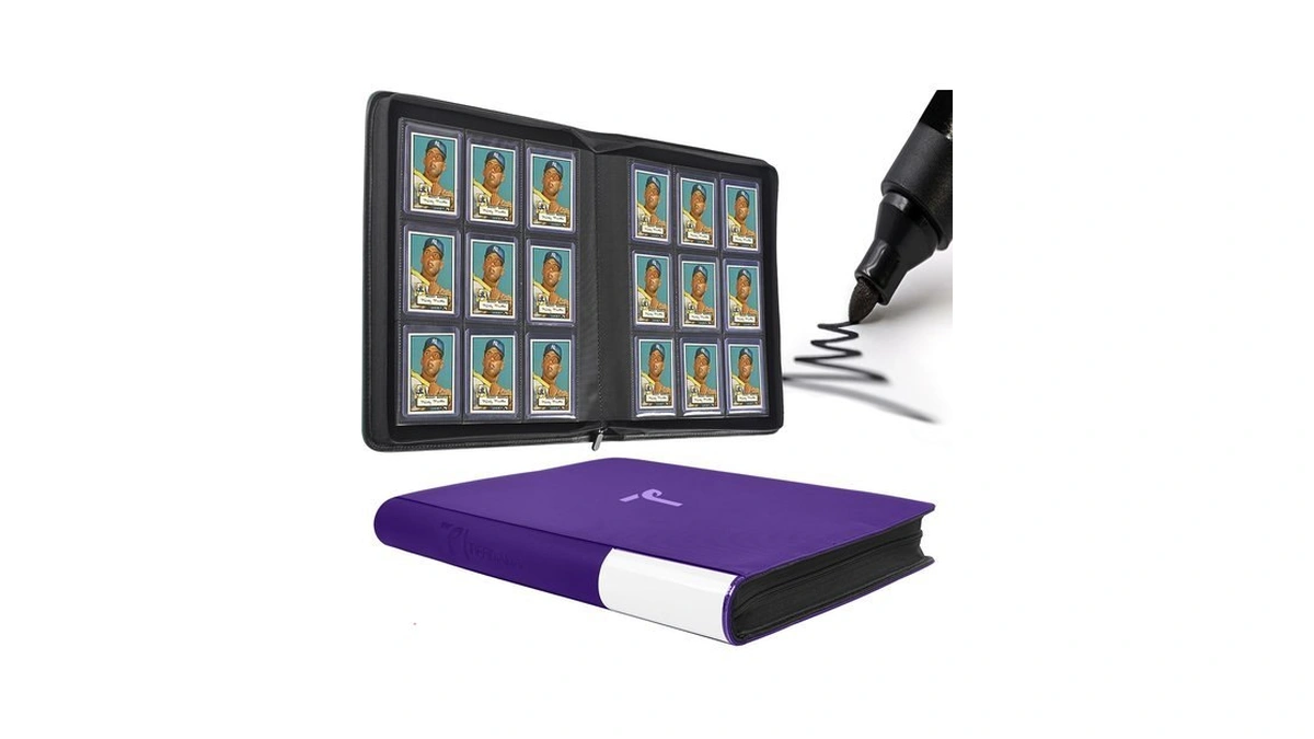Tiffdada Top Loader Binder 9 Pocket, Holds 360+ Cards In
