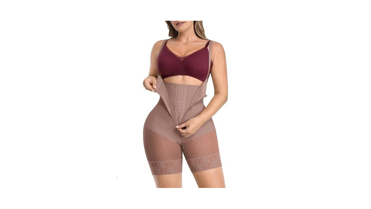 Shapellx Faja Colombiana Moldeadora Shapewear Tummy Control Brown X-large