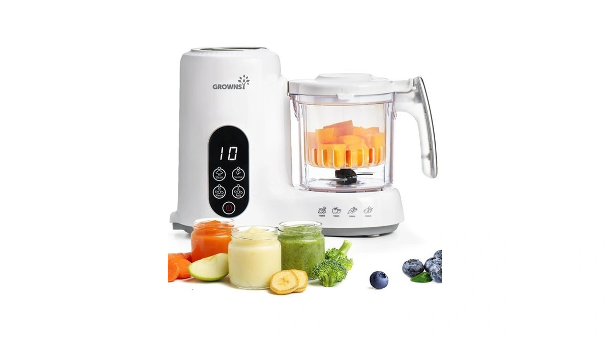 Grownsy Baby Food Maker, Steamer & Blender Baby Food Processor,
