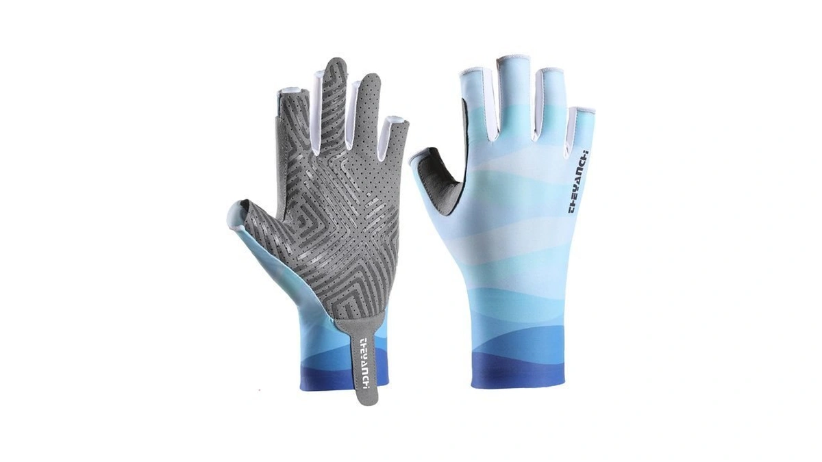 Brilisle Lightweight Sun Protection Fingerless Fishing Gloves Men & Women