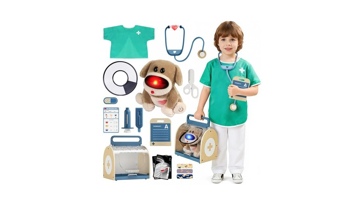 Top Bright Doctor Kit For Toddlers 3-5, Pretend Play Doctor