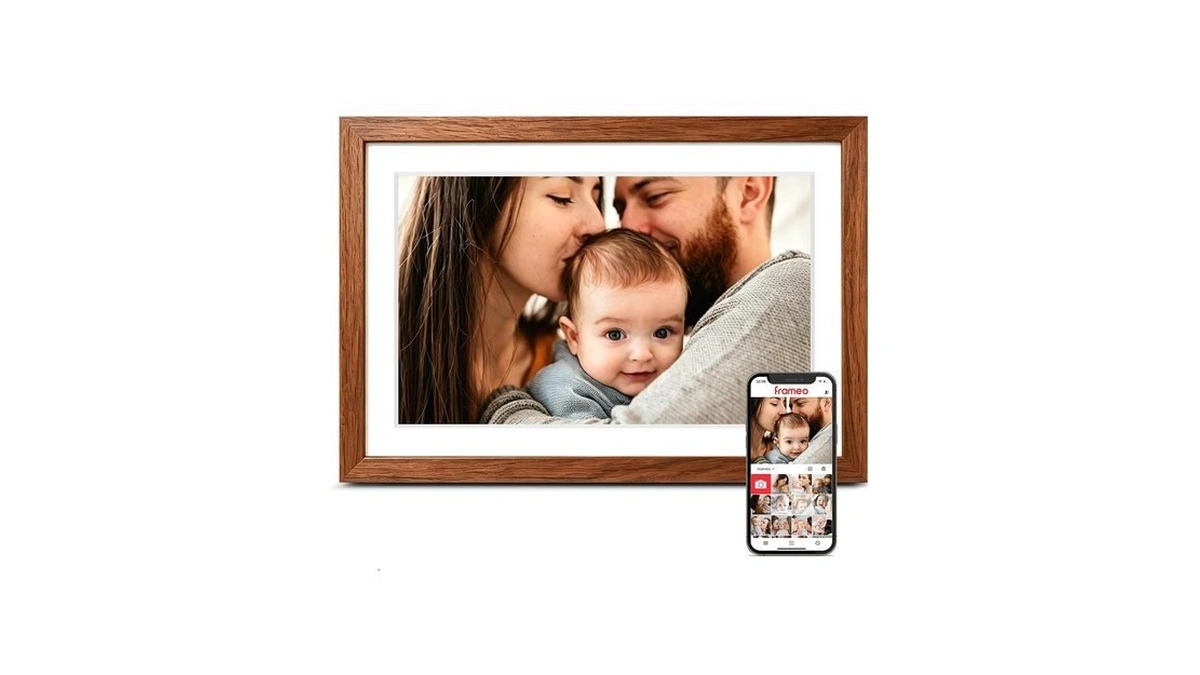 Frameo 10.1'' Wifi Digital Picture Frame, Electronic Photo Frame Slideshow