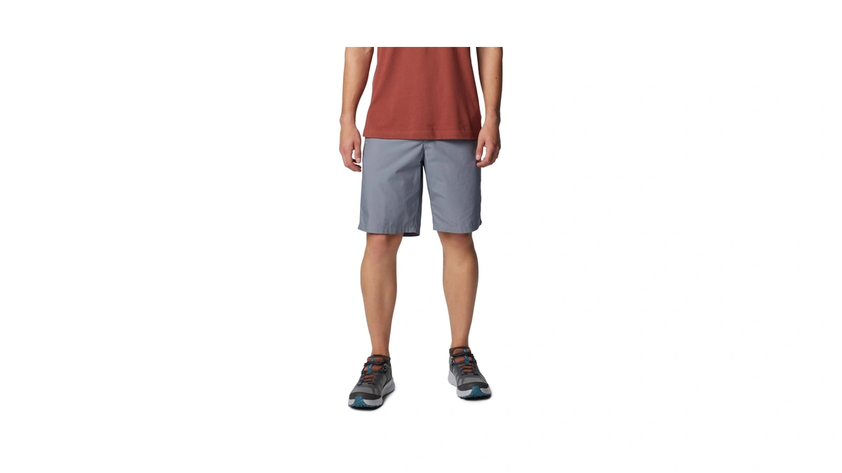 Columbia Mens Washed Out Hiking Short, Grey Ash, 46 X