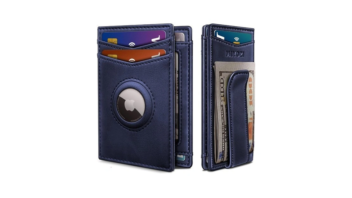 Miyozi Airtag Wallet For Men- With Money Clip Gift Boxed,