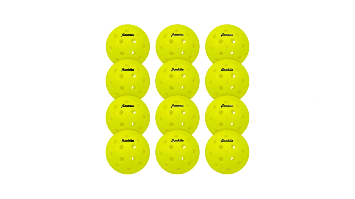 Franklin Sports X-40 Performance Outdoor Pickleballs - Usapa Approved (12