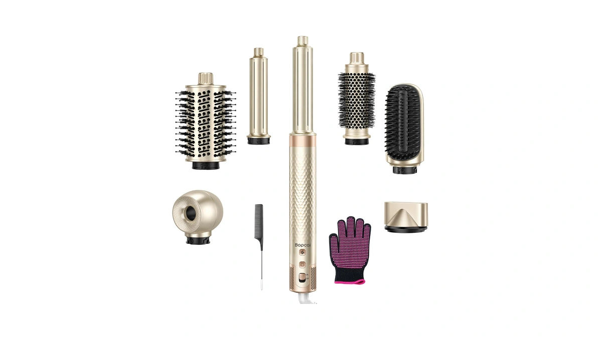 Bopcal 7-in-1 Air Styler & Hair Dryer Brush, 170,000 Rpm