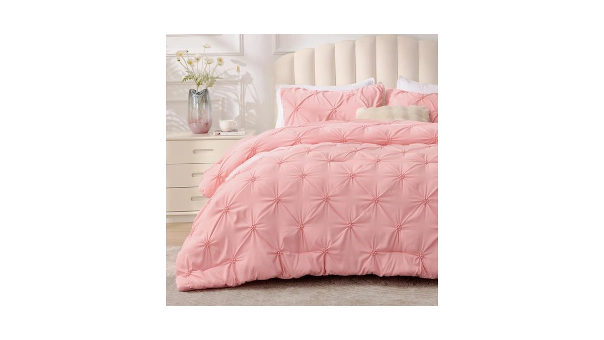 Bedelite Pink Queen Comforter Set,fluffy & Soft Comforter