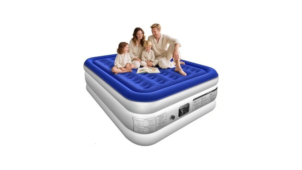 Xsleep Queen Air Mattress With Built In Pump 18"raised Inflatable