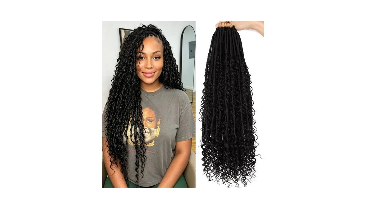 30inch Boho Faux Locs Crochet Hair For Black Women Goddess
