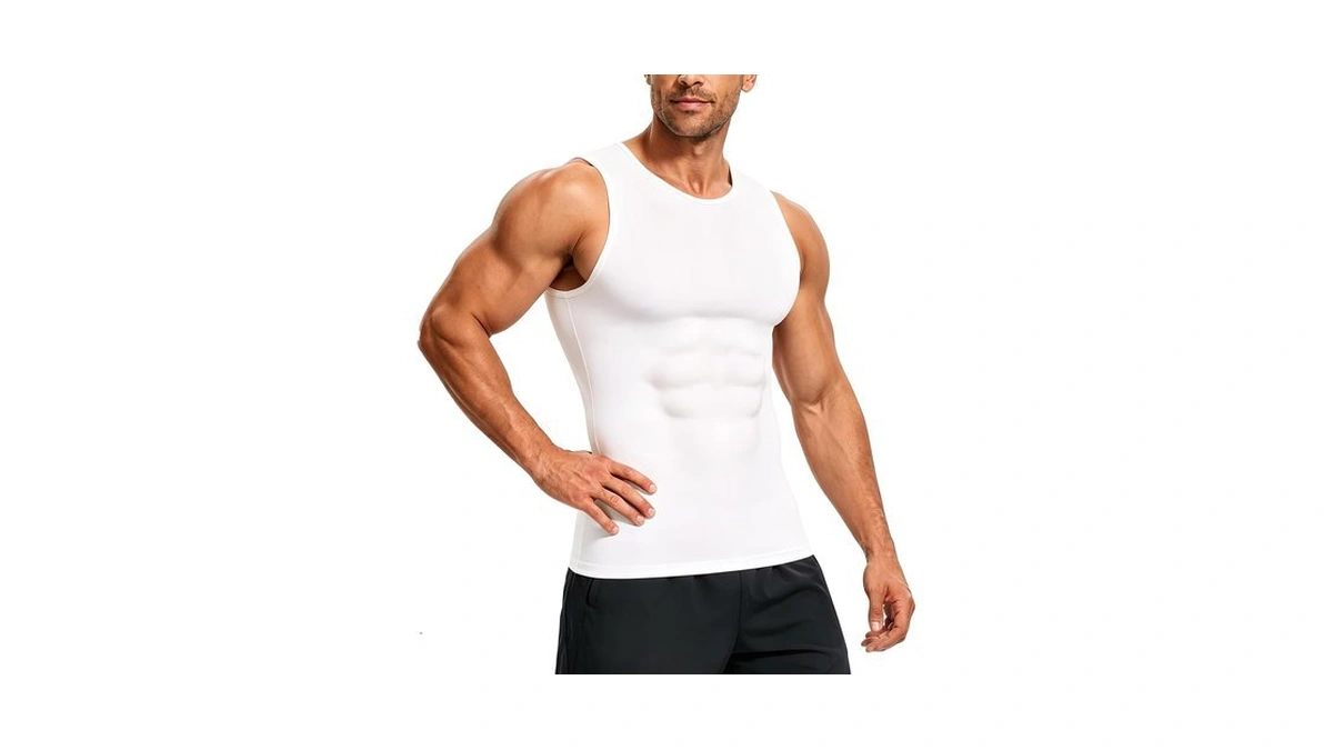 Amazon : Nebility Shapewear Mens Compression Tank