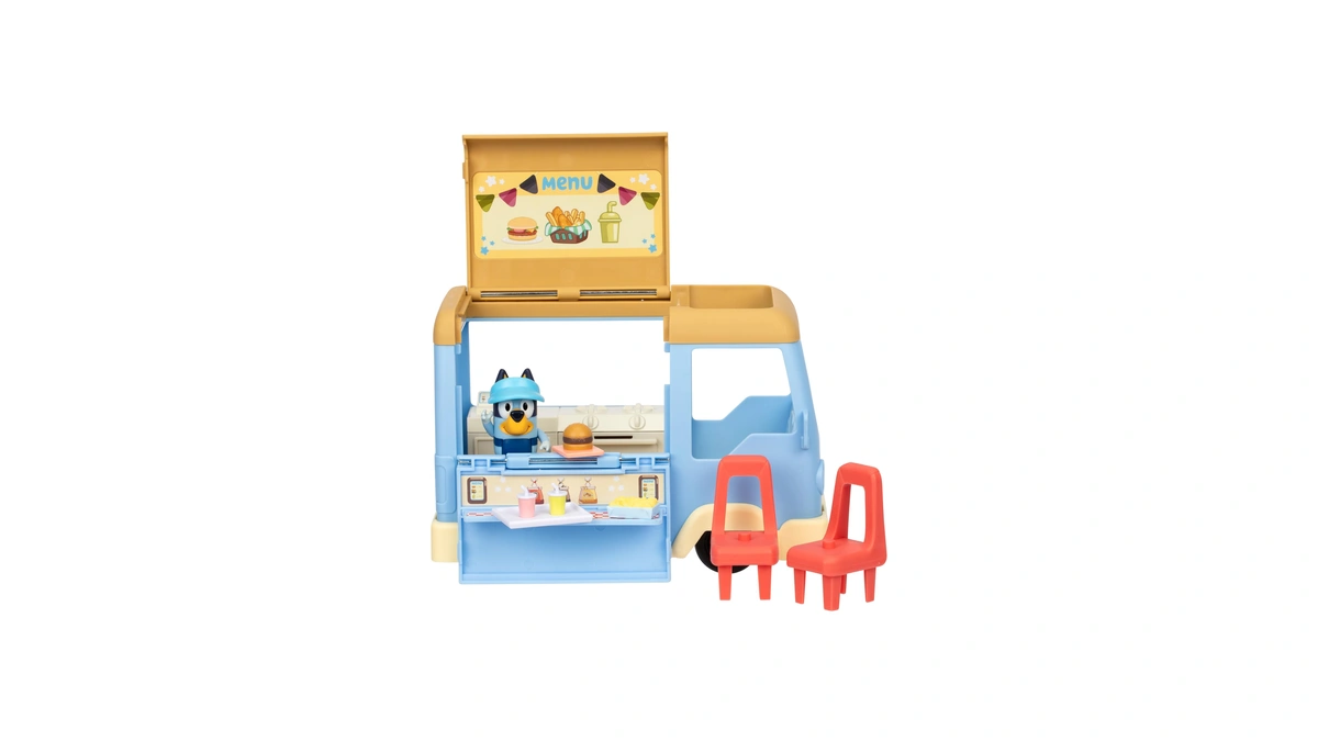 Bluey Letβs Play Chef Food Truck Playset, Convertible Food Truck