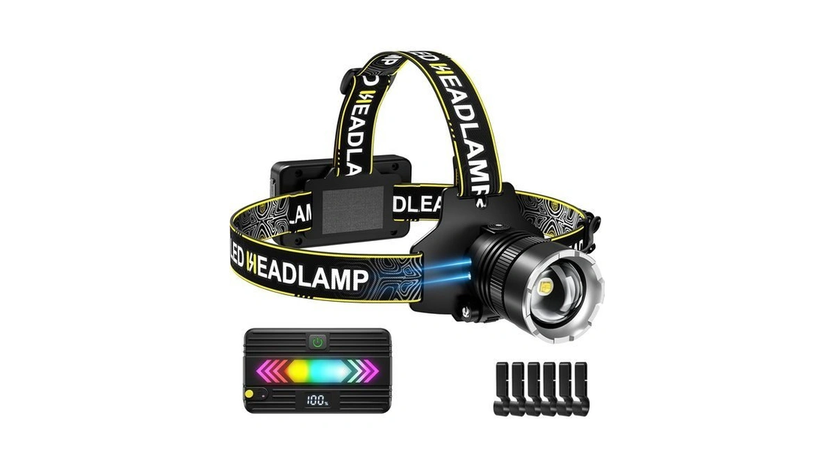 Spk Headlamp Rechargeable, Super Bright Head Lamp For Adults, Motion