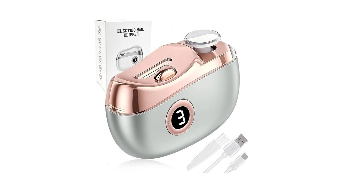 Electric Nail Clipper, 3-speed Electric Nail Trimmer With Display Screen