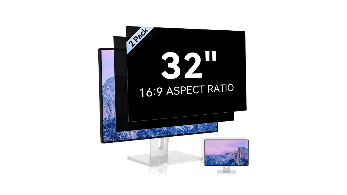 [2 Pack] 32 Inch Computer Privacy Screen Filter For 16:9