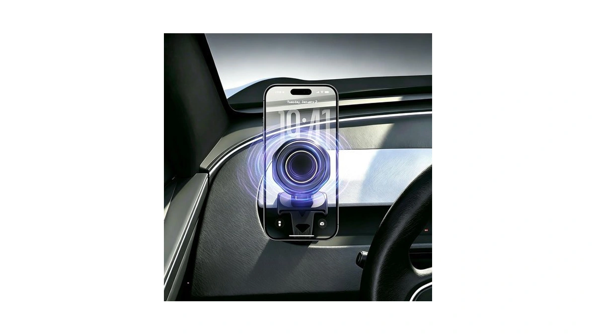 Lavokon Tesla Magsafe Phone Mount, Air Vent Tesla Phone Holder