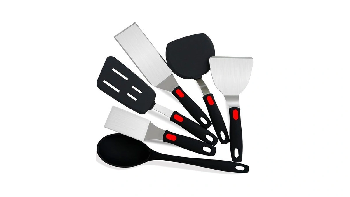Spatula Set 6-piece - Kitchen Utensils Set Cooking Stainless Steel