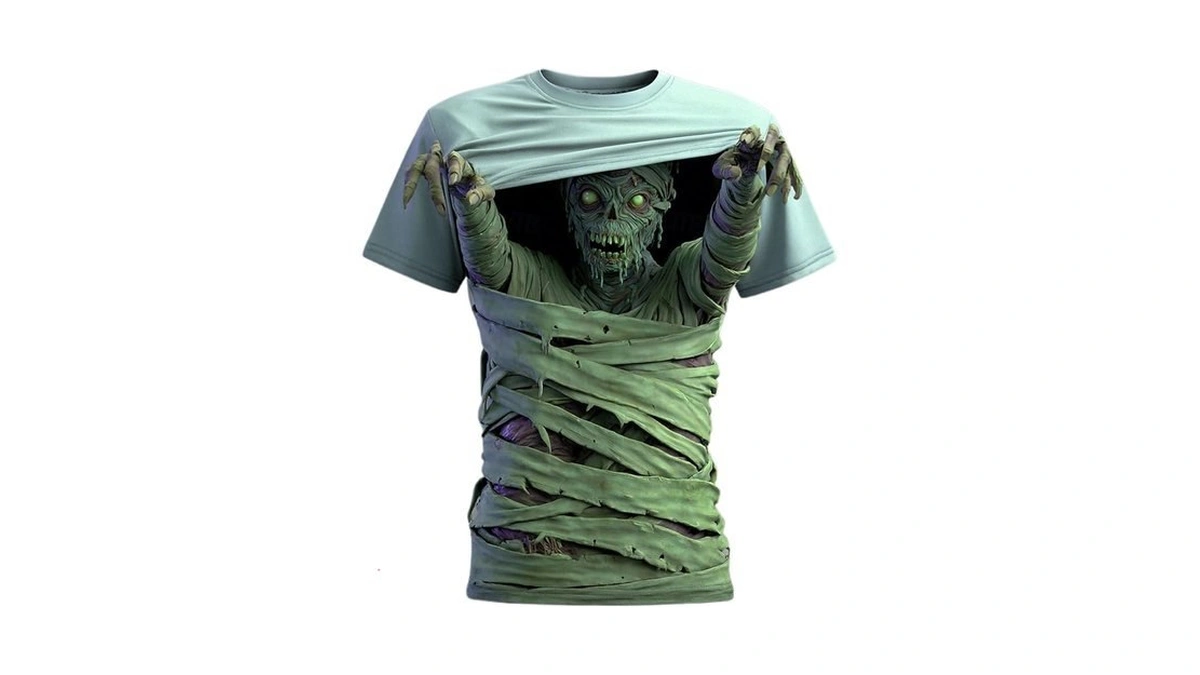 Scary Halloween Shirts For Men Horror 3d Mummy Zombie Graphic