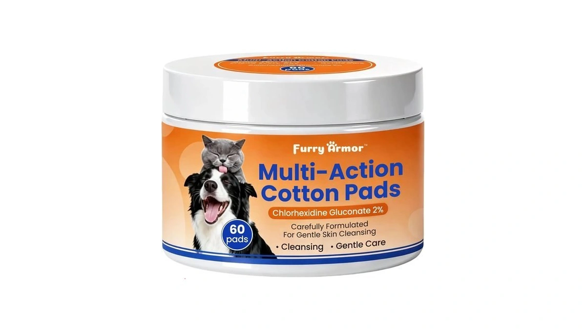 Furry Armor 2% Chlorhexidine Wipes For Dogs & Cats Pet