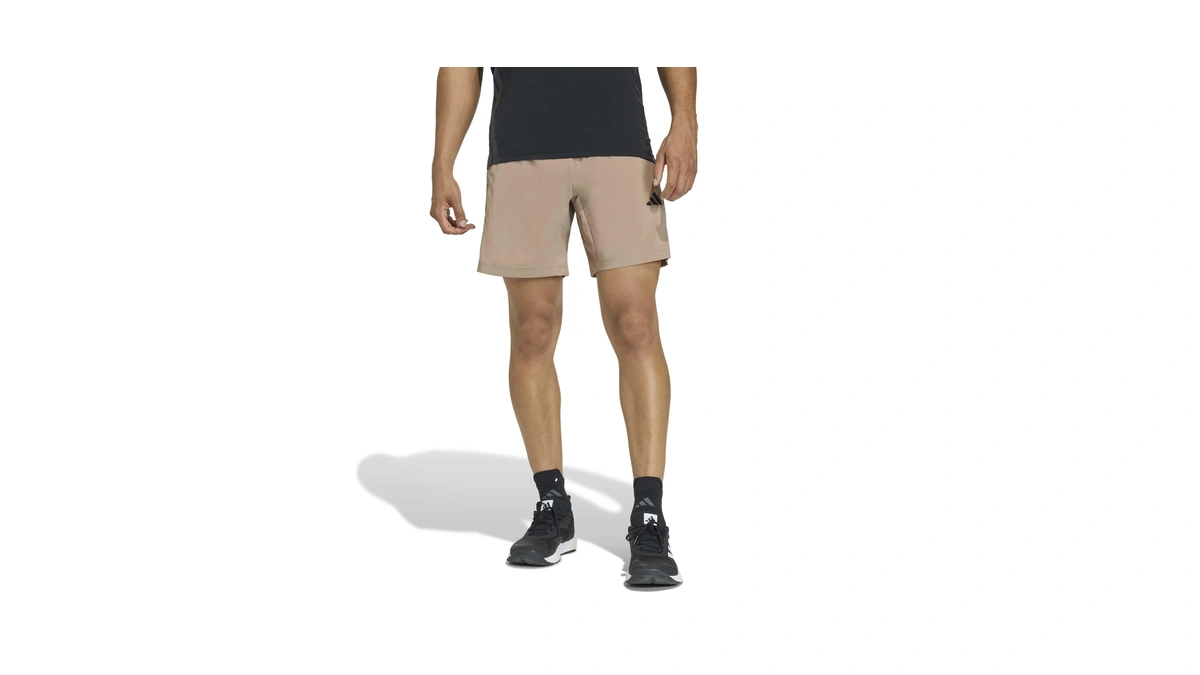 Adidas Men's Workout Essentials Basic Woven Short, Chalky Brown, X-small/9"