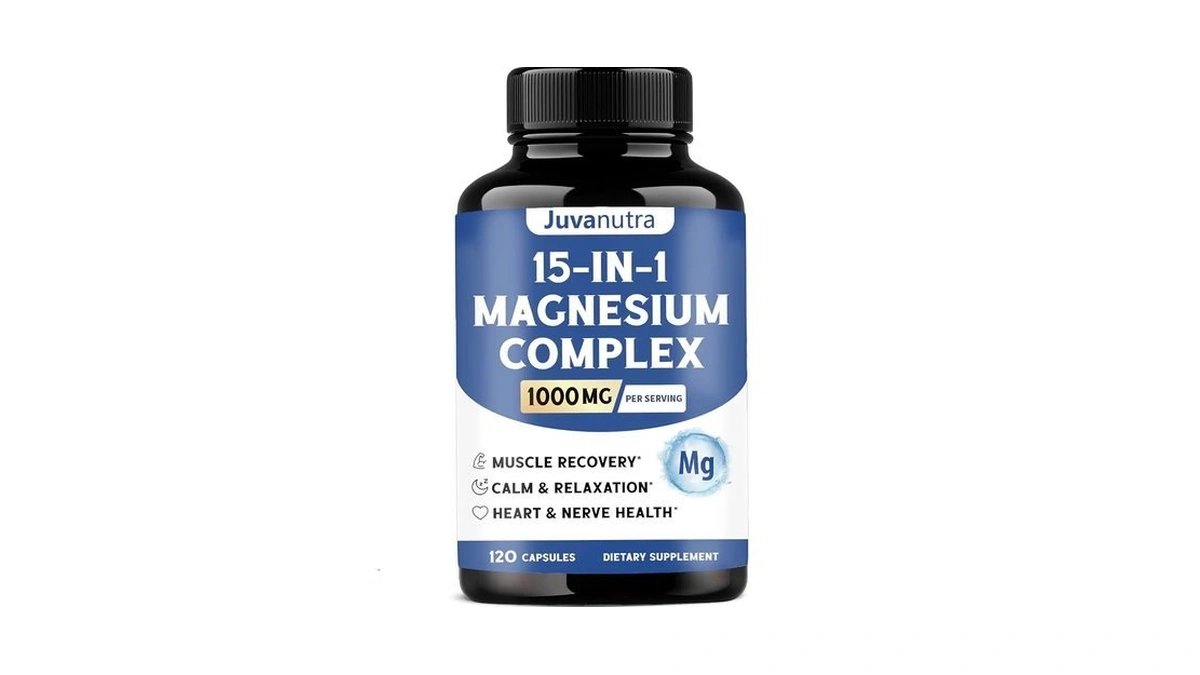 1000mg Magnesium Complex For Women & Men,15-in-1 Magnesio Complex With