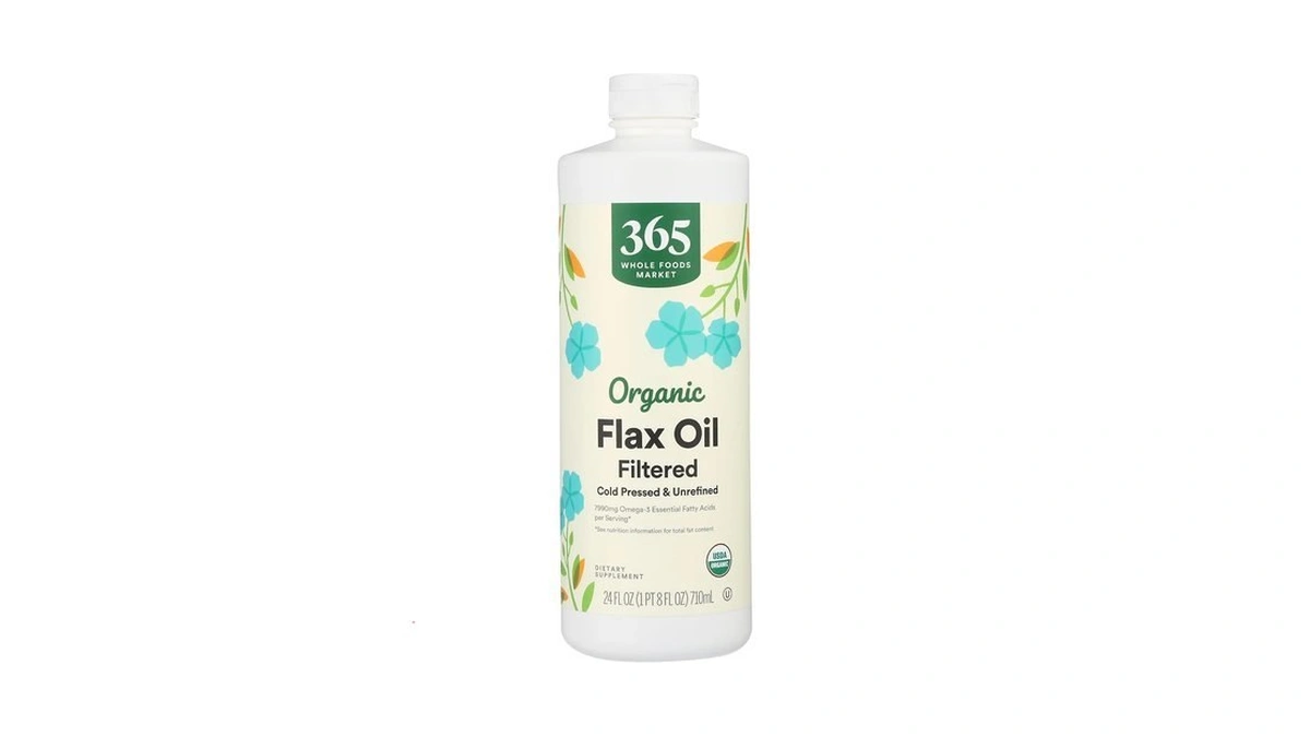 365 By Whole Foods Market, Organic Filtered Flax Oil, 24