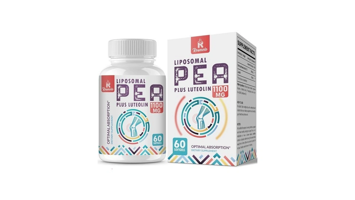 Liposomal Palmitoylethanolamide 1000 Mg + Luteolin 100 Mg, 60 Softgels
