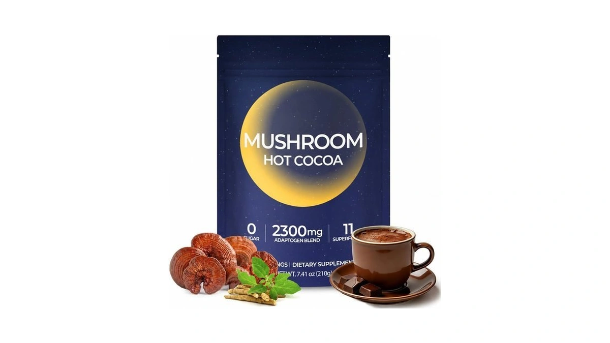 Mushroom Hot Cocoa Powder With Magnesium Glycinate, Reishi & L-theanine