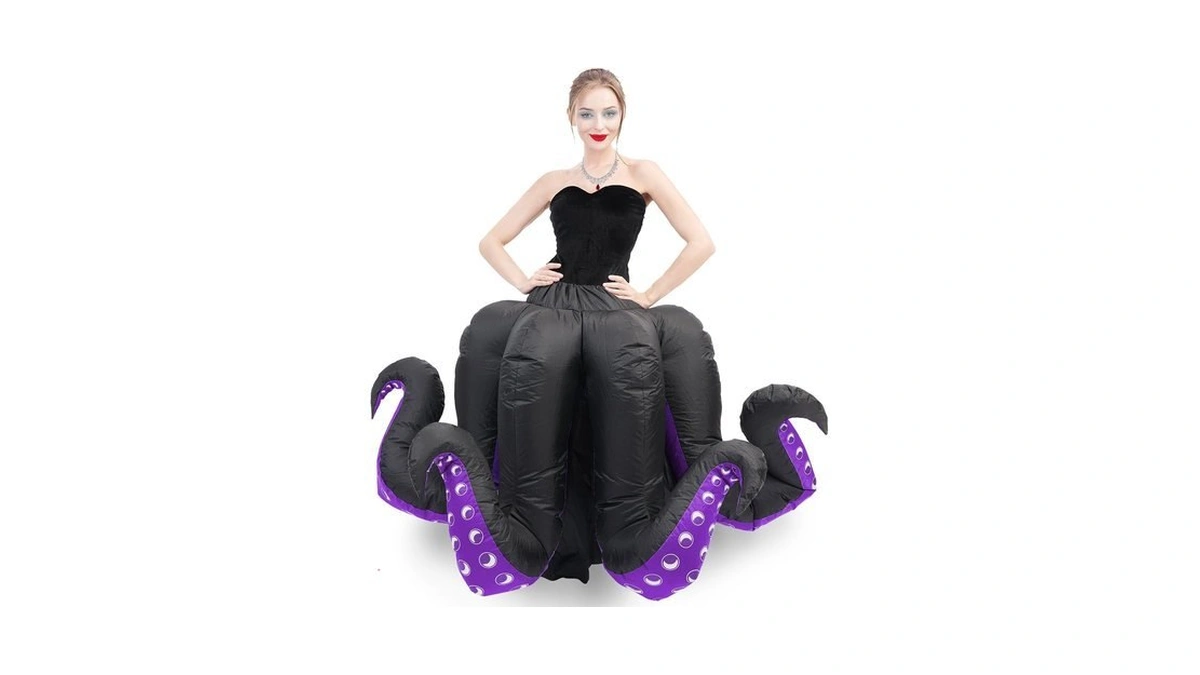 Anroog Inflatable Costume Adult Octopus Costume Women Octopus Halloween Blow