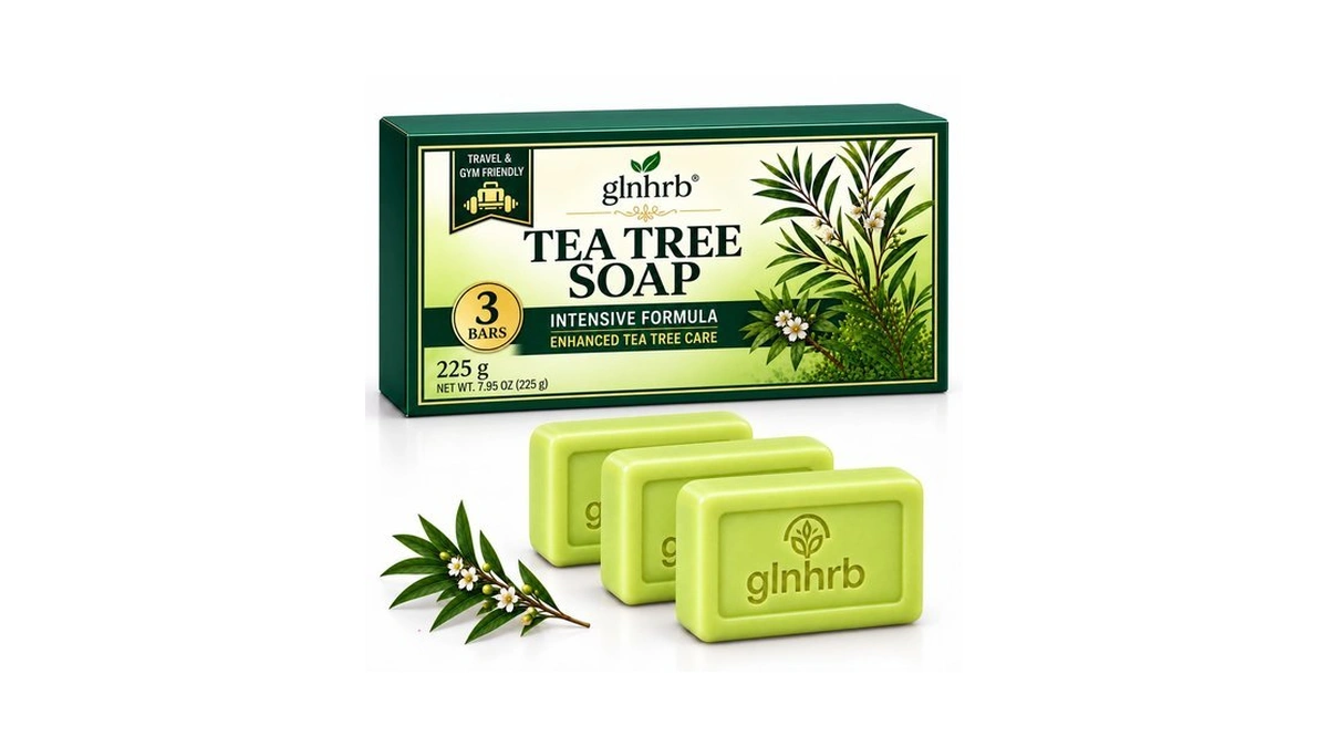 Glnhrb Care Tea Tree Soap Bar, Exfoliating Bar For Face