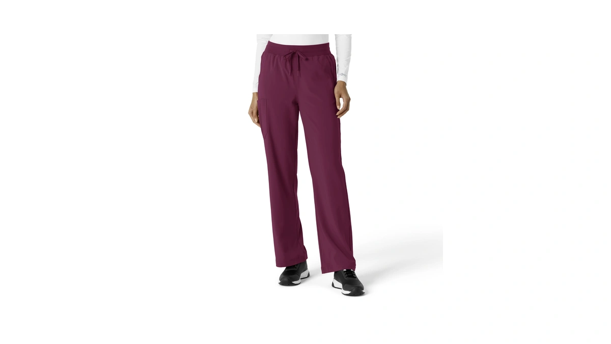 Carhartt Force Cross-flex Women's Boot Cut Scrub Pant, Wine, Xs