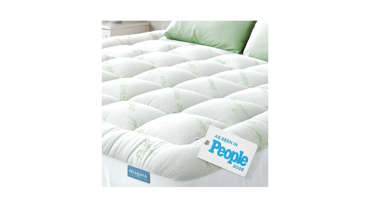 Niagara Sleep Solution Queen Ultra Soft Mattress Topper — Back