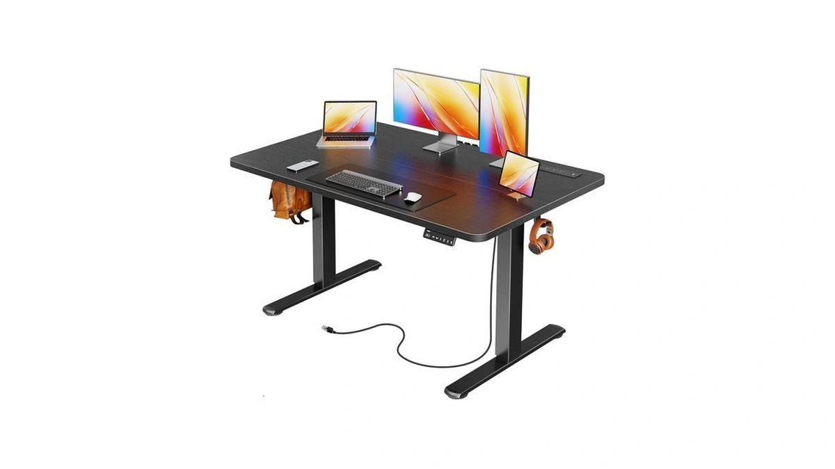 Huuger 47 X 24 Inch Electric Standing Desk With Power