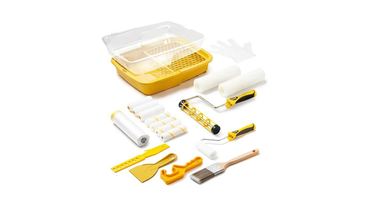 Voomey Professional Paint Roller Kit 22 Pcs, 9-inch Upgraded Paint