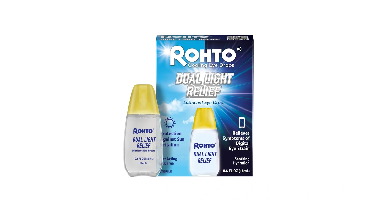 Amazon : Rohto Dual Light Relief Cooling Lubrican