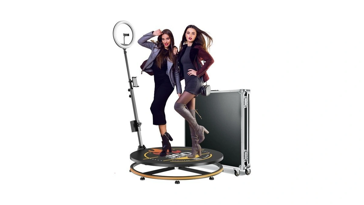 Jiyang 360 Photo Booth Machine With Flight Case,360 Photo Booth