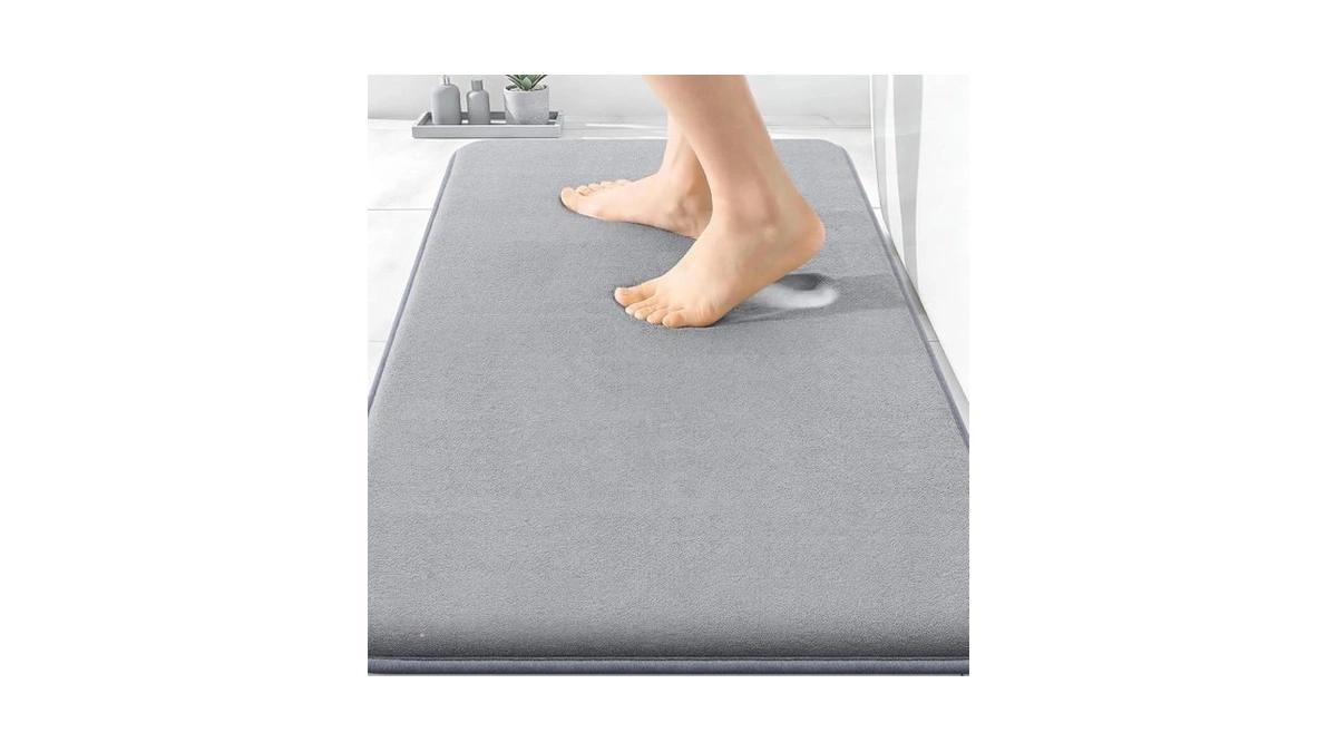 Olanly Thick Memory Foam Bath Mat 30x20, Super Soft Absorbent